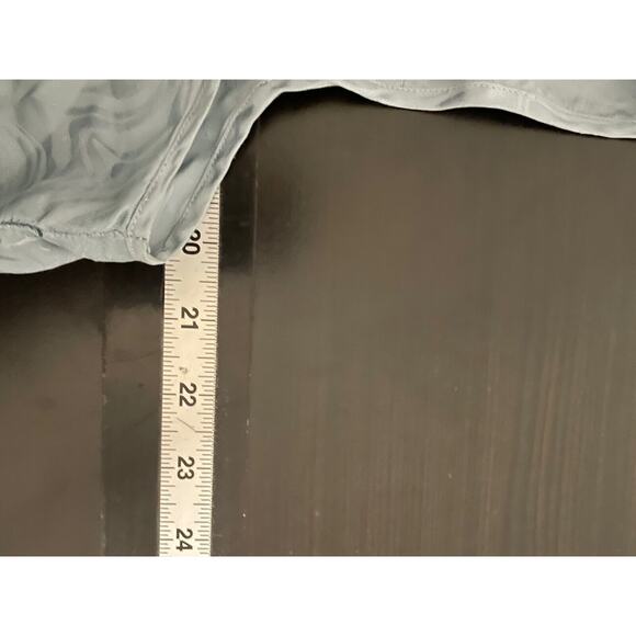 Vintage Richards & Jones Women Top Large Blue Silk Satin Abstract Sleeveless 90s - Picture 4 of 6